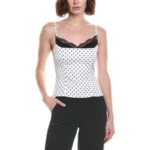 Colette Rose Womens  Printed Top, White